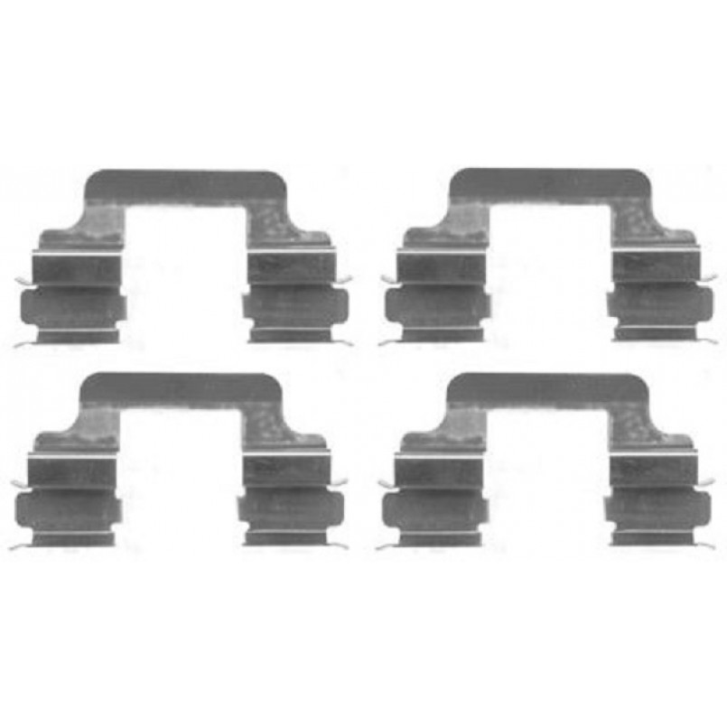 109-1610 QUICK BRAKE Планка супорта (заднього) прижимна (к-кт) VW T5 (Lucas)