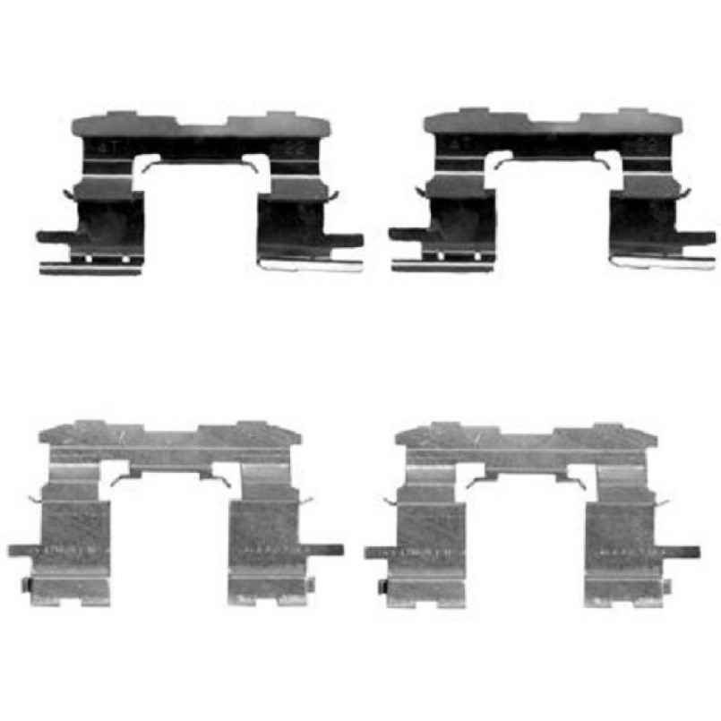 109-1631 QUICK BRAKE Планка супорта (переднього) прижимна (к-кт) Toyota Prius/Yaris/IQ 99-