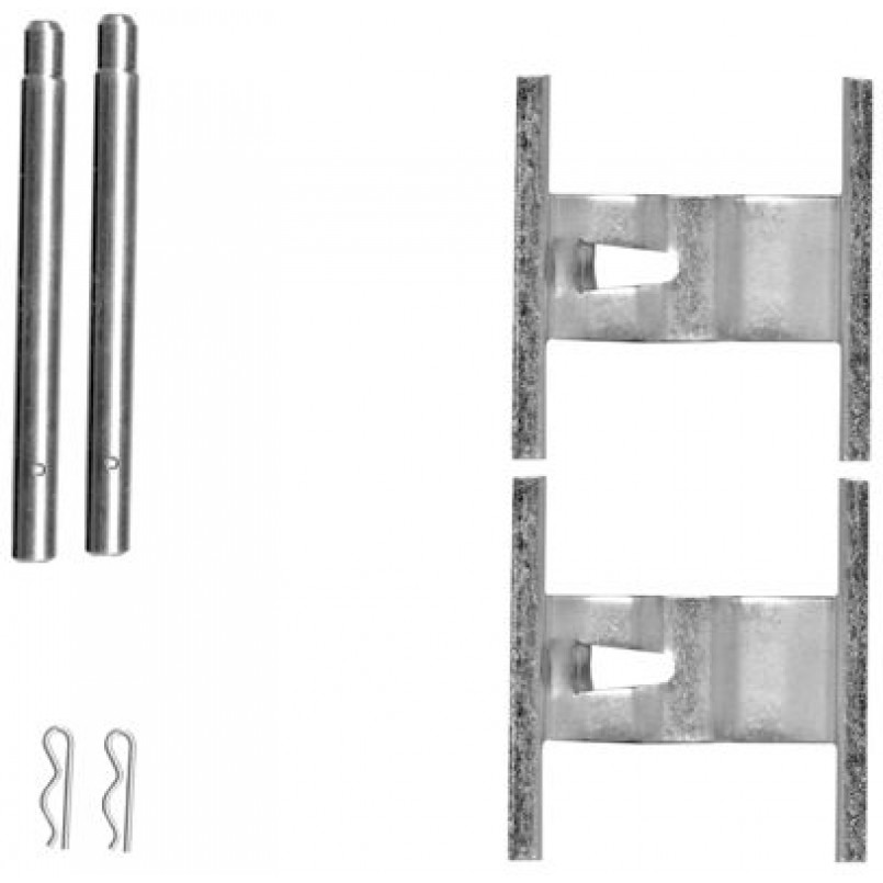 109-1660 QUICK BRAKE Планка супорта (заднього) прижимна (к-кт) VW Touareg/Audi Q7/Porsche Cayenne 02