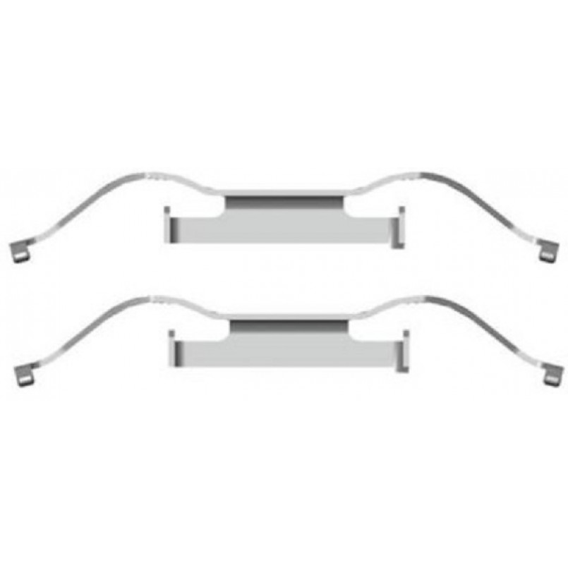 109-1681 QUICK BRAKE Планка супорта (переднього) прижимна (к-кт) VW T5 03-15 (Ate)