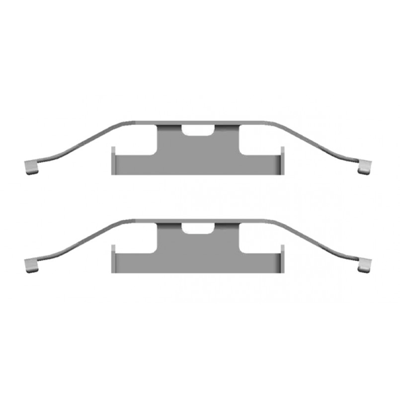 109-1682 QUICK BRAKE Планка супорта (заднього) прижимна (к-кт) VW T5/Touareg 02-15