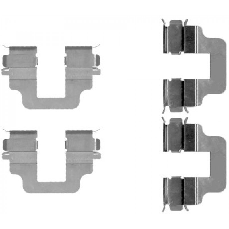 109-1712 QUICK BRAKE Планка супорта (заднього) прижимна (к-кт) Ford Galaxy/Mondeo IV/Volvo S80/V70/X