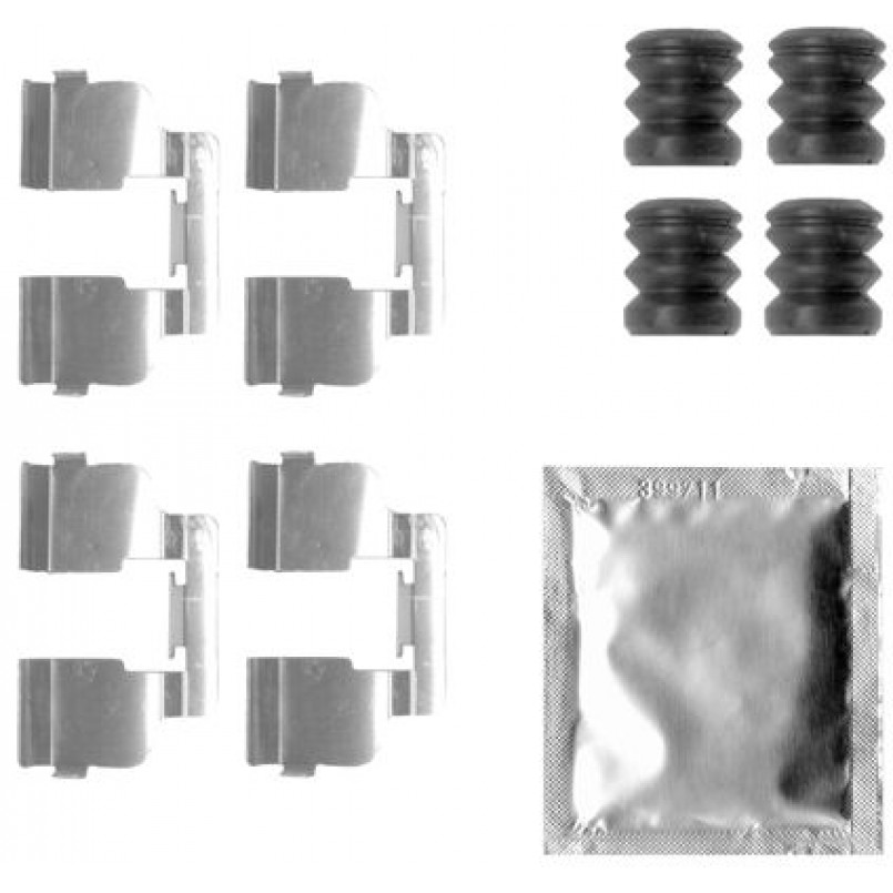 109-1835 QUICK BRAKE Планка супорта (переднього) прижимна (к-кт) Dacia Logan/Renault Megane I 96-