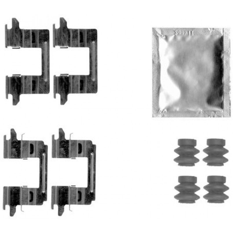 109-1841 QUICK BRAKE Планка супорта (заднього) прижимна (к-кт) Nissan Juke/Suzuki Grand Vitara II 1.