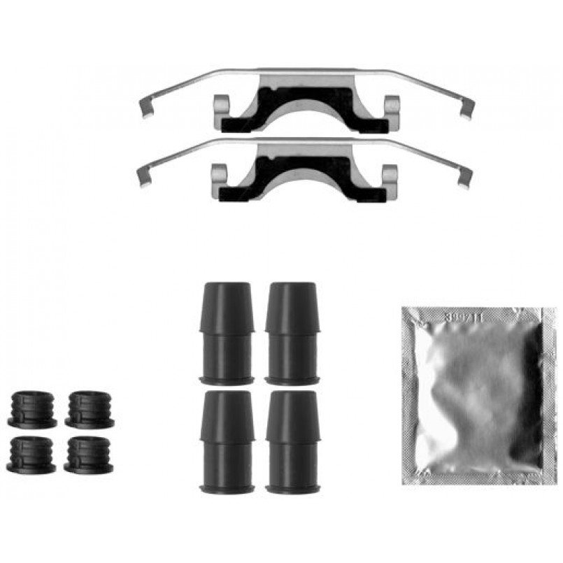 109-1843 QUICK BRAKE Планка супорта (заднього) прижимна (к-кт) MB E-class (W212) 09- (Ate)
