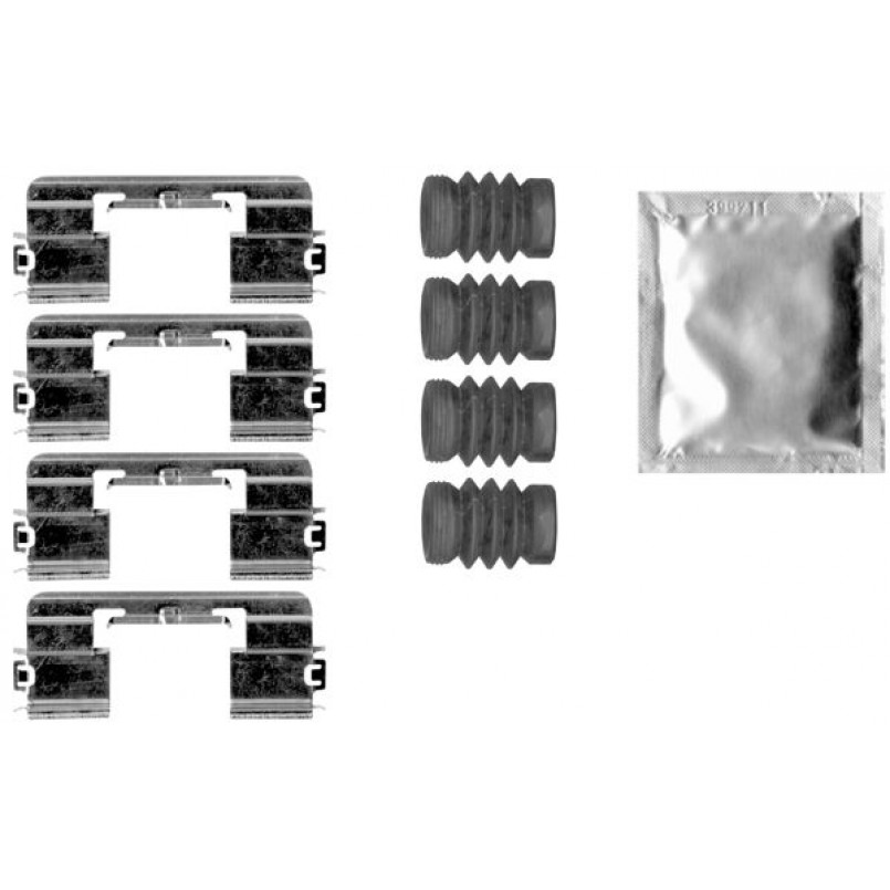 109-1875 QUICK BRAKE Планка супорта (заднього) прижимна (к-кт) Opel Astra J/Zafira 1.4-2.0CDTI 11- (