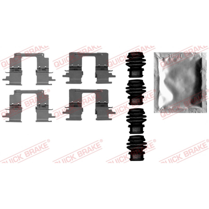109-1896 QUICK BRAKE Планка супорта (заднього) прижимна (к-кт) Mazda 6 2.0-2.5/2.2D/Citroen C4 1.6-1