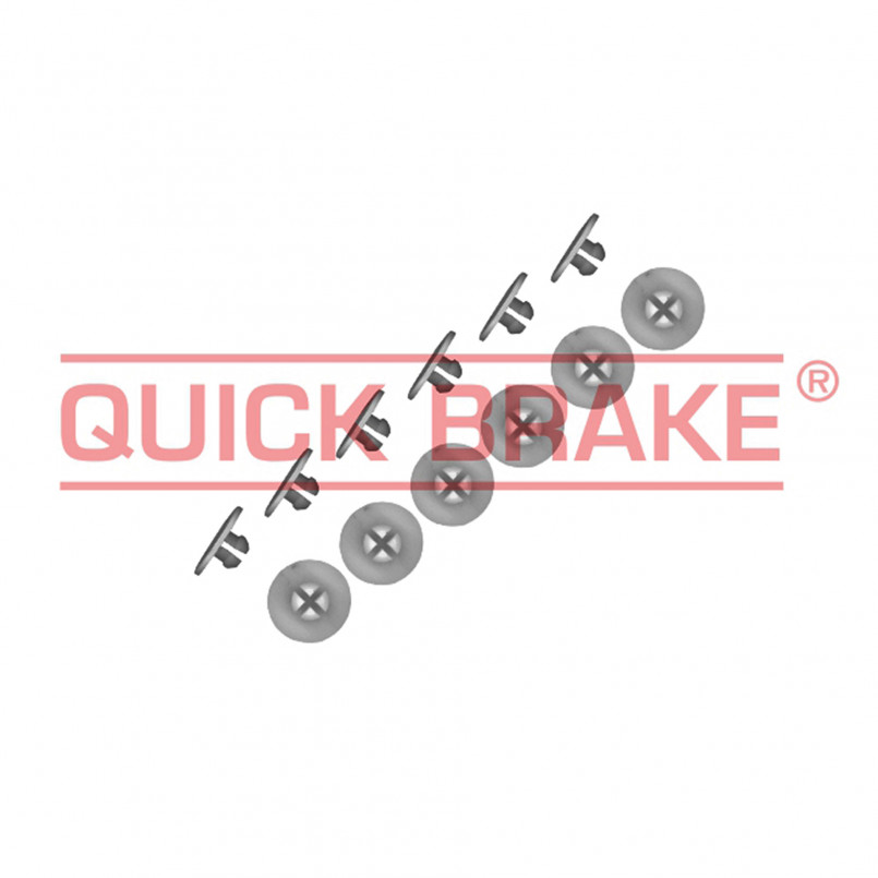 6858K QUICK BRAKE Ремкомплект механізма колодок ручника Audi/Seat/Skoda/VW Caddy 96- (к-кт заглушок)