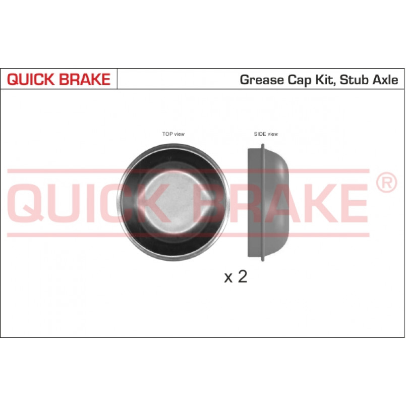 9827K QUICK BRAKE Пилозахисні  ковпачки для ступиці