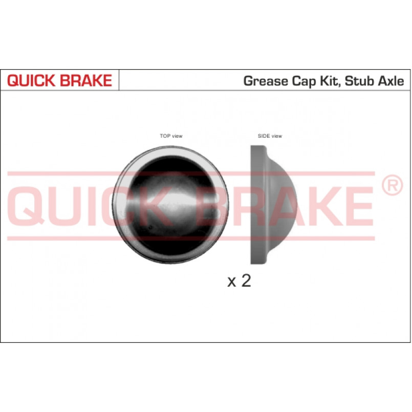 9829K QUICK BRAKE Пилозахисні  ковпачки для ступиці