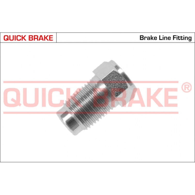 P QUICK BRAKE З'єднувач трубки гальмівний (7/16''x24/d=5.0 довжина 23 мм,ширина ключа 12)