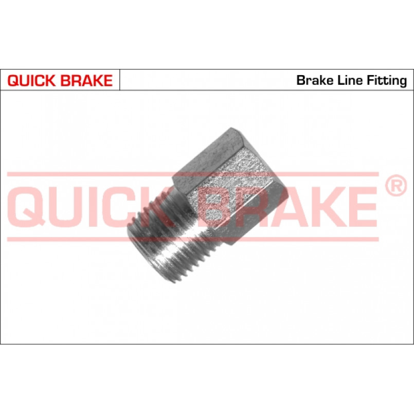 PA5.0 QUICK BRAKE З'єднувач трубки гальмівний (7/16''x24/d=5.0 довжина 21 мм,ширина ключа 11)