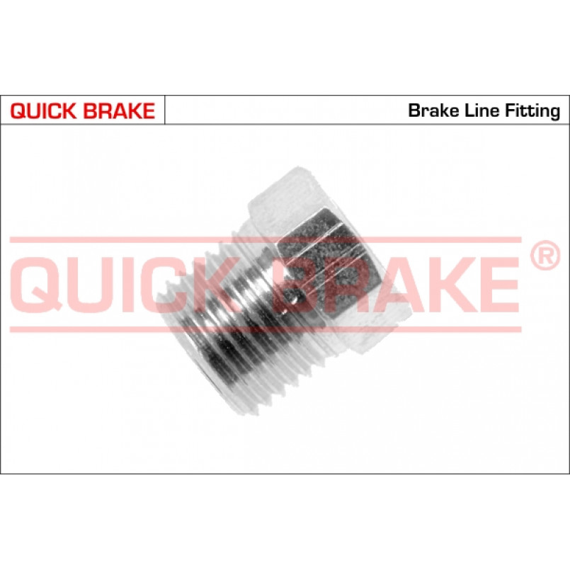 PE QUICK BRAKE З'єднувач трубки гальмівний (1/2_x20/d=8.0 довжина 16 мм,ширина ключа 13)
