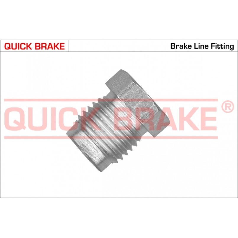 PF6.0 QUICK BRAKE З'єднувач трубки гальмівний (1/2_x20/d=6.0 довжина 17 мм,ширина ключа 13)