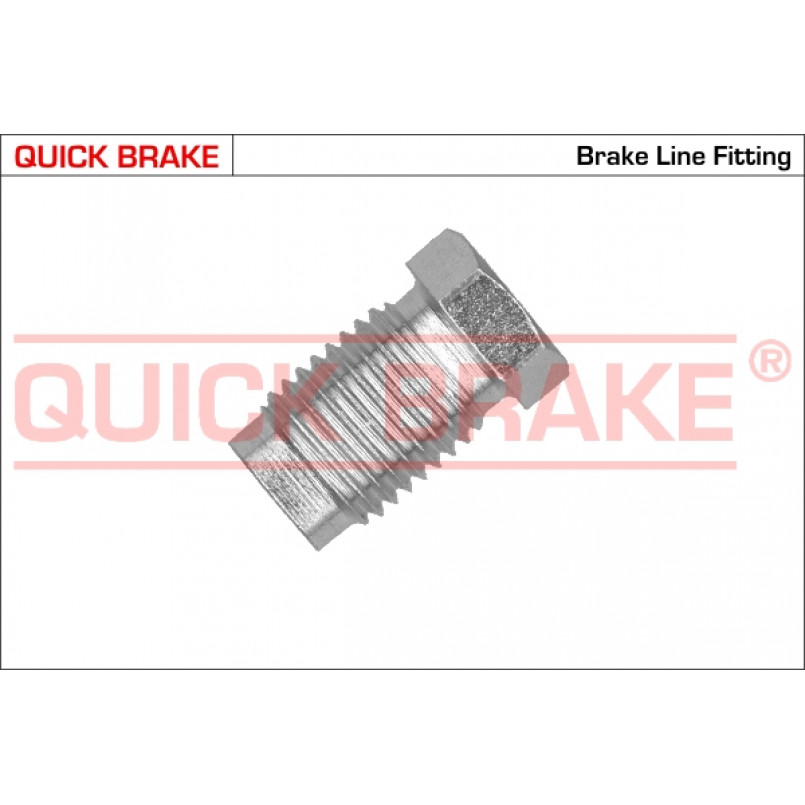 ZE QUICK BRAKE З'єднувач трубки гальмівний (M14x1.5/L=25mm/d=8.5mm)