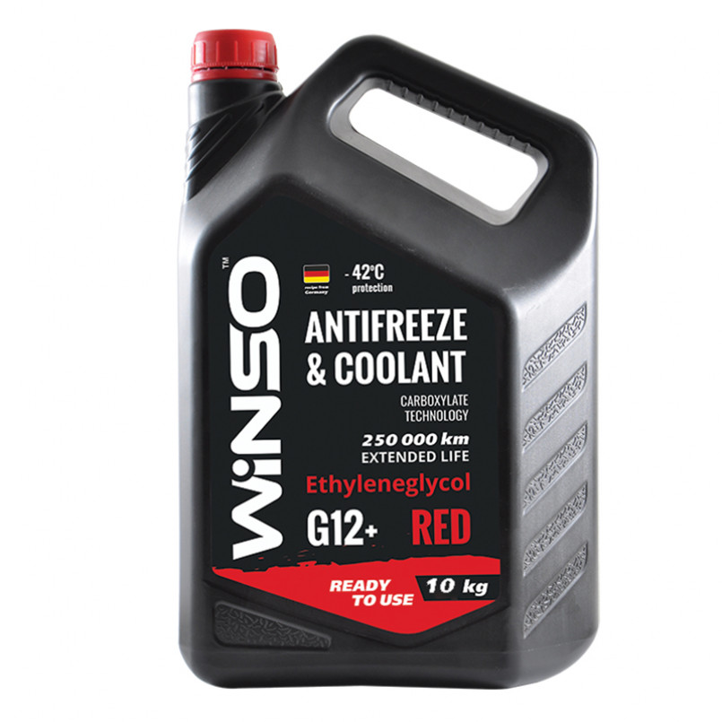 ANTIFREEZE & COOLANT WINSO RED G12+ Антифриз 10kg (2шт/ящ)