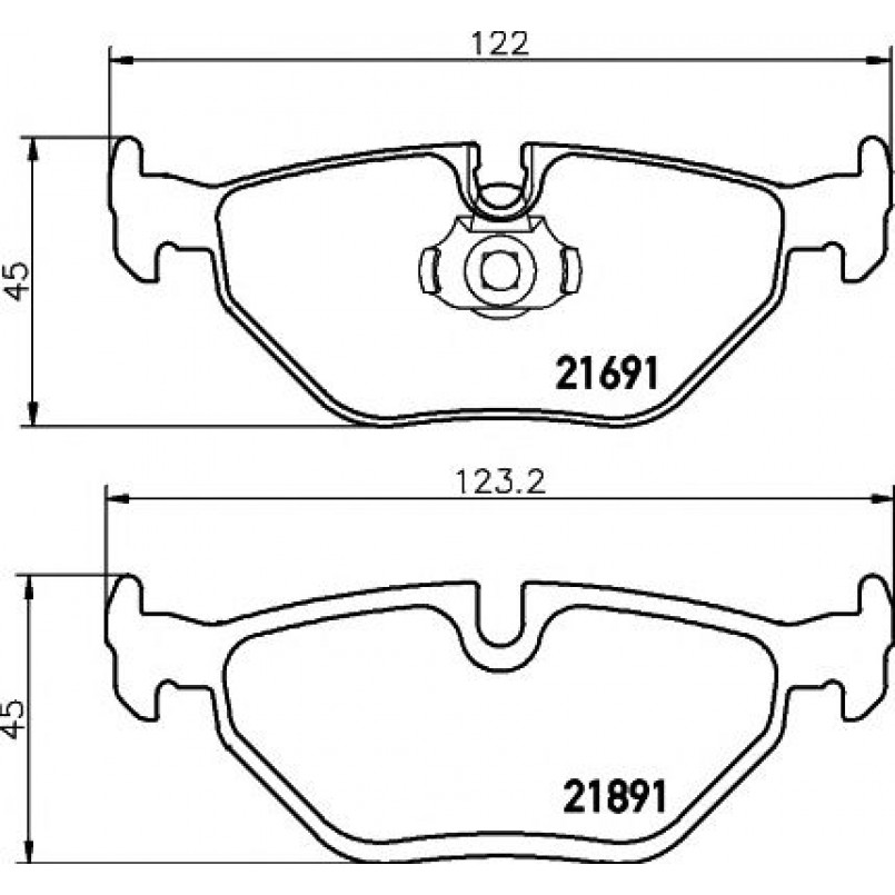 2169103 TEXTAR Гальмівні колодки до дисків