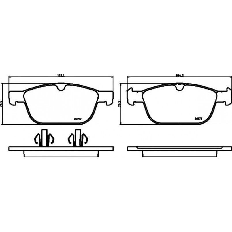 2439901 TEXTAR Гальмівні колодки до дисків