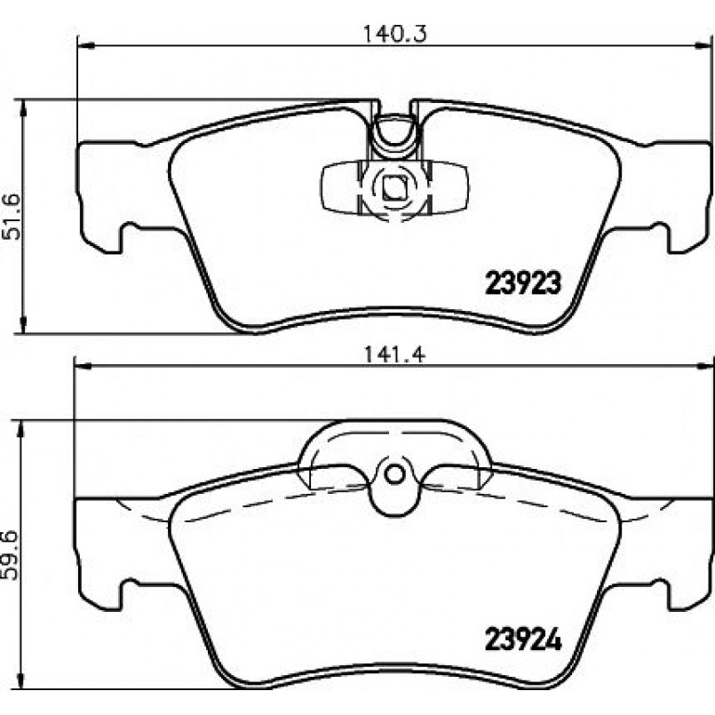 2392301 TEXTAR Гальмівні колодки до дисків