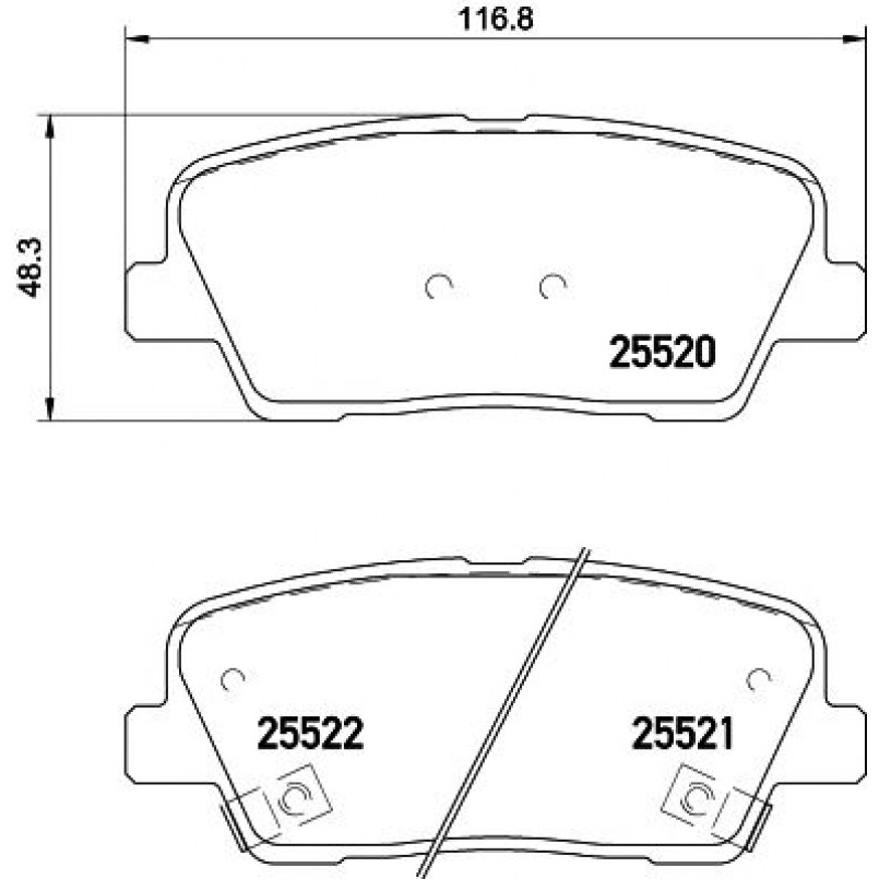 2552001 TEXTAR Гальмівні колодки до дисків