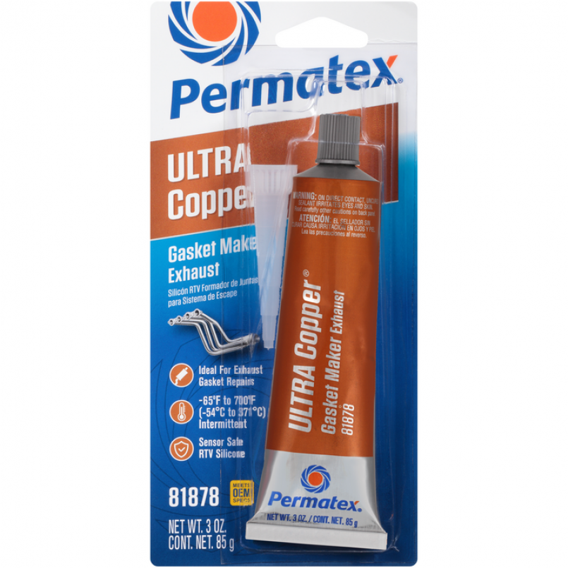 Permatex  ULTRA COPPER® MAXIMUM TEMP. RTV SILICONE GASKET MAKER. Високотемп. силік. герметик