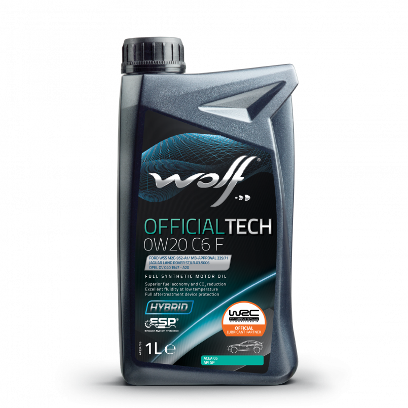 Олива моторна WOLF OFFICIALTECH 0W20 C6 F  1л.