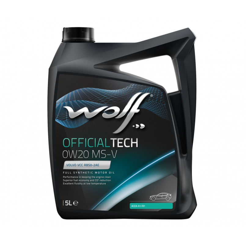 Олива моторна WOLF OFFICIALTECH 0W20 MS-V  5л.