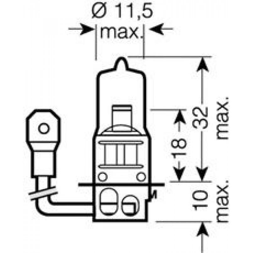 64156TSP-FS Лампа OSRAM H3 70W 24V PK22S TRUCKSTAR PRO