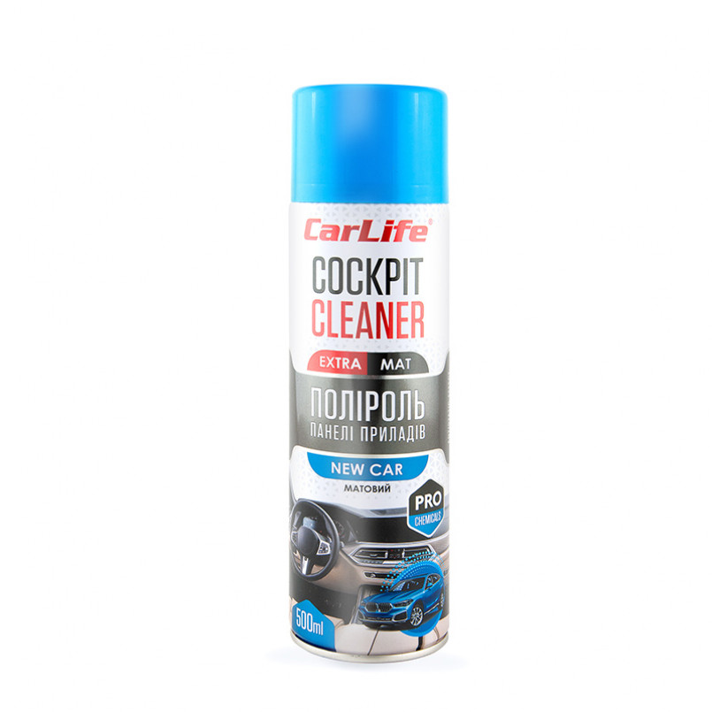 CARLIFE Поліроль панелі приладів Нова машина. Cockpit Cleaner EXTRA MAT 500ml (24шт/ящ)