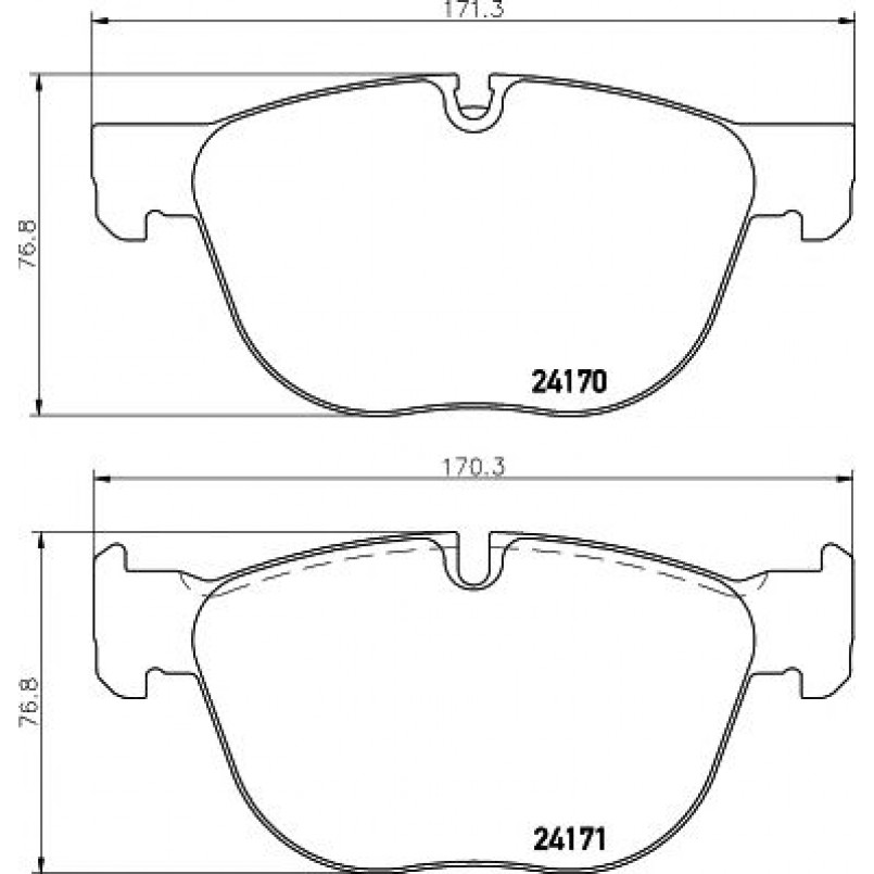 2417001 TEXTAR Гальмівні колодки до дисків