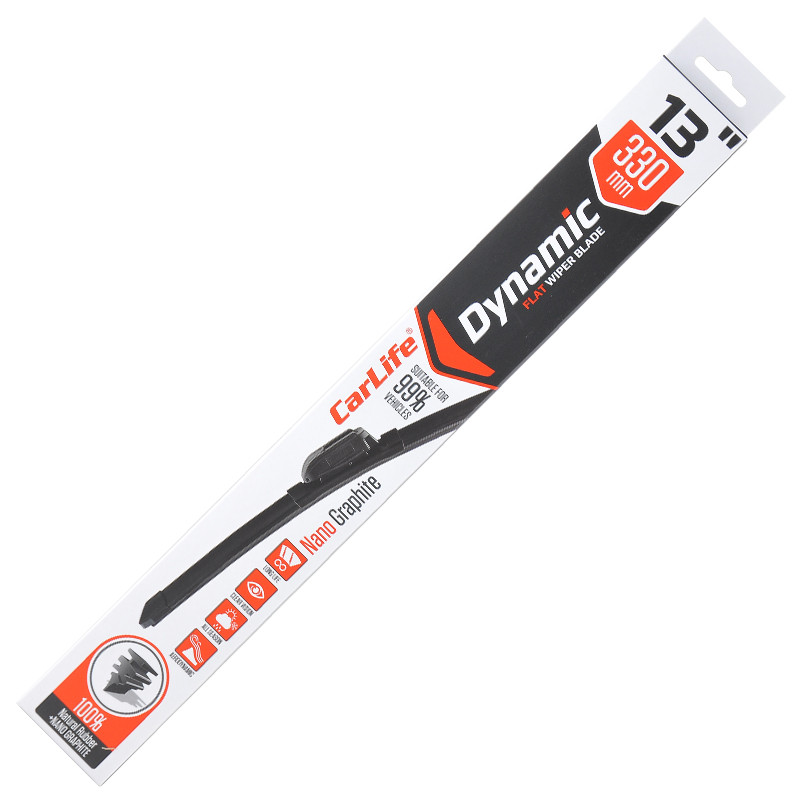 CARLIFE Щітка склоочисника безкаркасна DYNAMIC 13/330 мм (1шт)