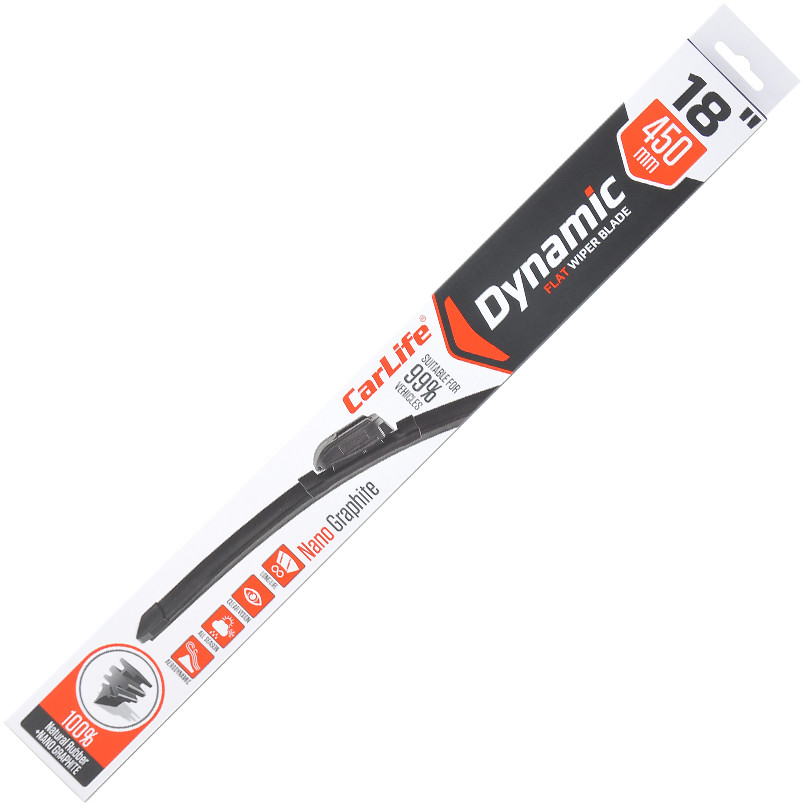 CARLIFE Щітка склоочисника безкаркасна DYNAMIC 18/450 мм (1шт)