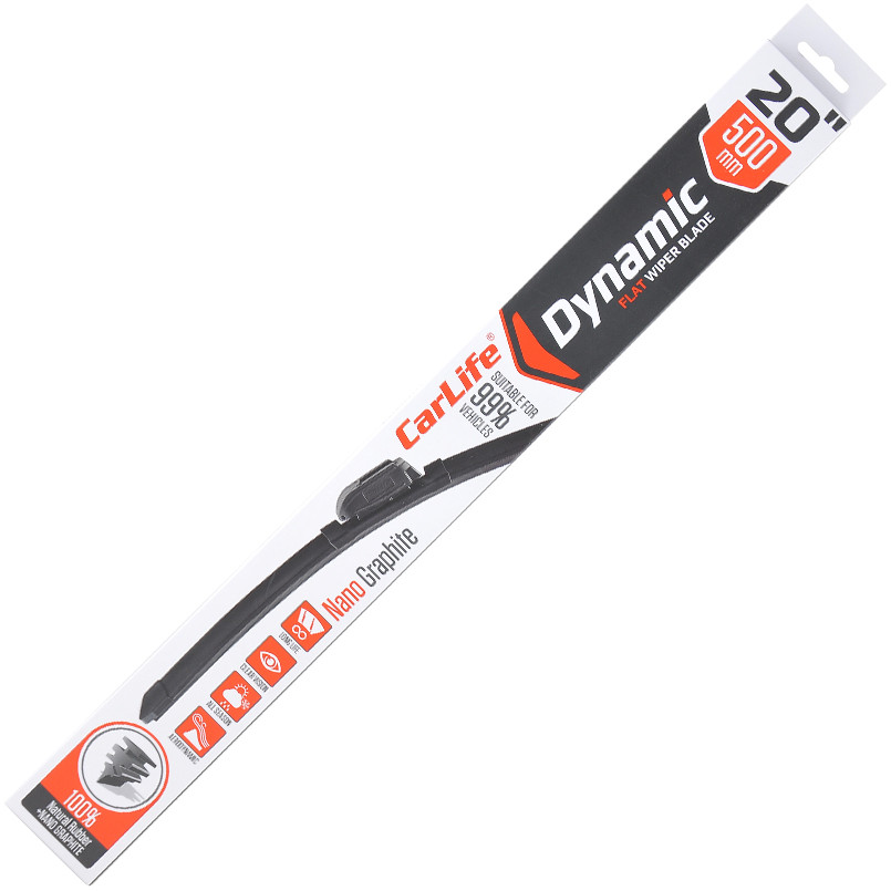 CARLIFE Щітка склоочисника безкаркасна DYNAMIC 20/500 мм (1шт)