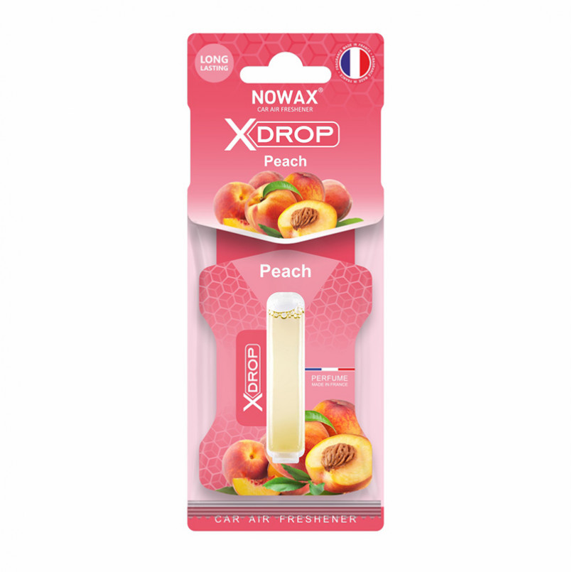 NOWAX Ароматизатор целюлозний з капсулою Nowax серія X Drop - Peach (25шт/ящ)