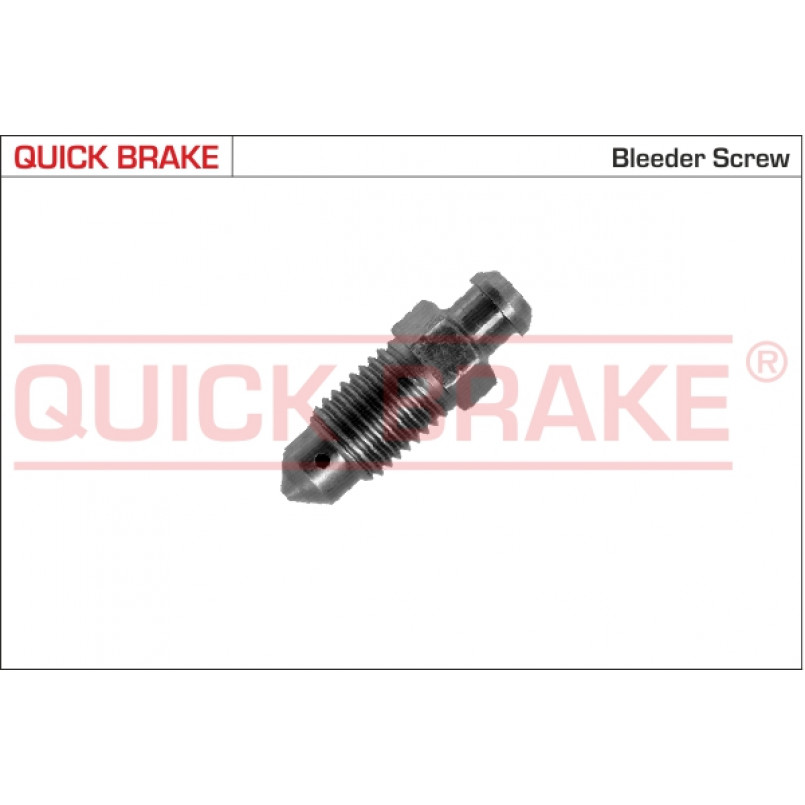 0102 QUICK BRAKE Штуцер прокачки гальм (M10x1.25/10x33)