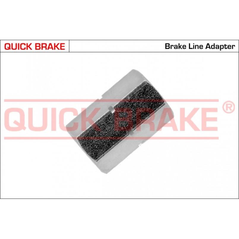 OBB QUICK BRAKE З'єднувач трубки гальмівної (M12x1/17x29/d4.0) (мама/мама)