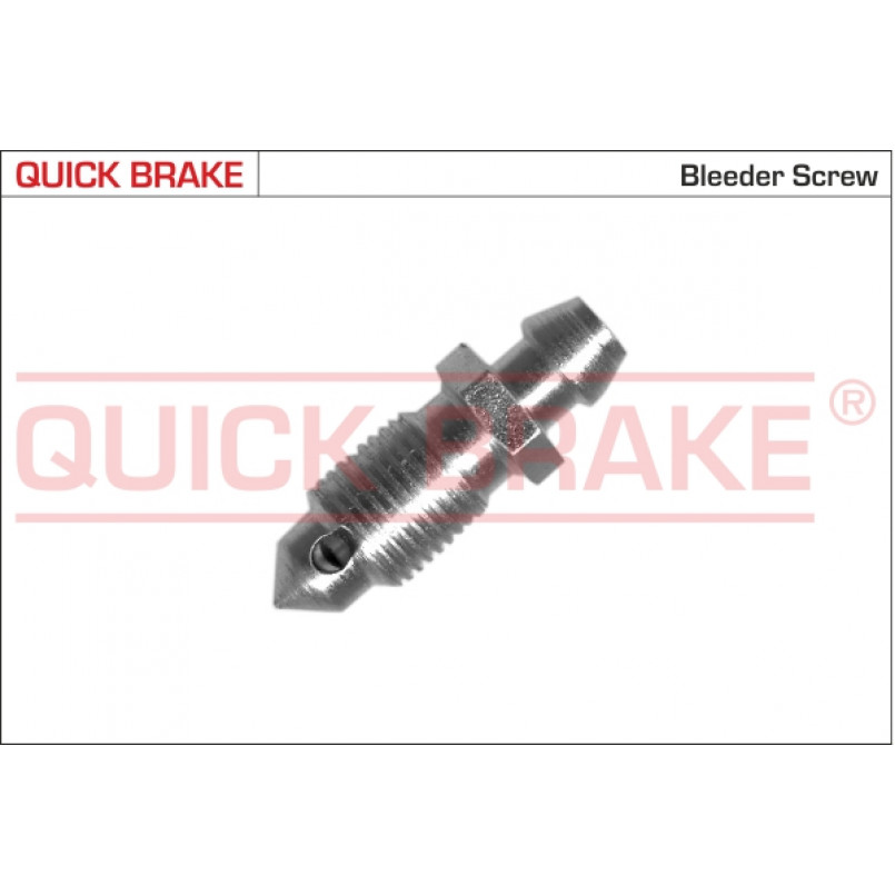 0016 QUICK BRAKE Штуцер прокачки гальм (M10x1/10x31.6)