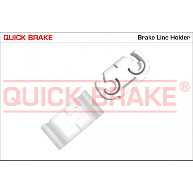 W QUICK BRAKE Клипса крепления тормозных трубок/2 шт. (3/16''- 5mm)
