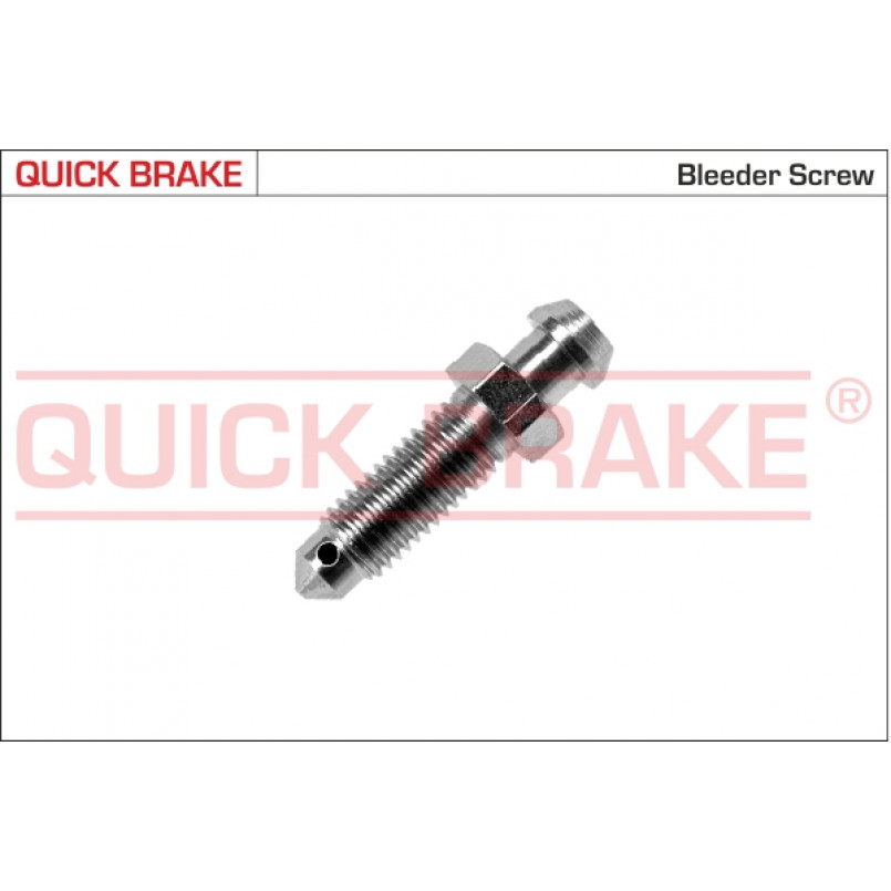 0120X QUICK BRAKE Штуцер прокачки гальм (1/4''x28/8x28.0)