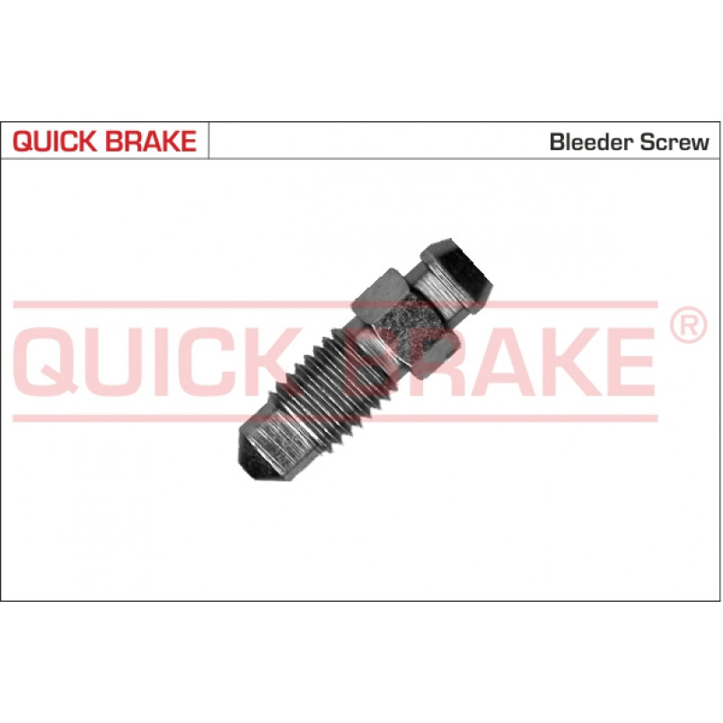 0122 QUICK BRAKE Штуцер прокачки гальм (5/16''x24/8x25.5)