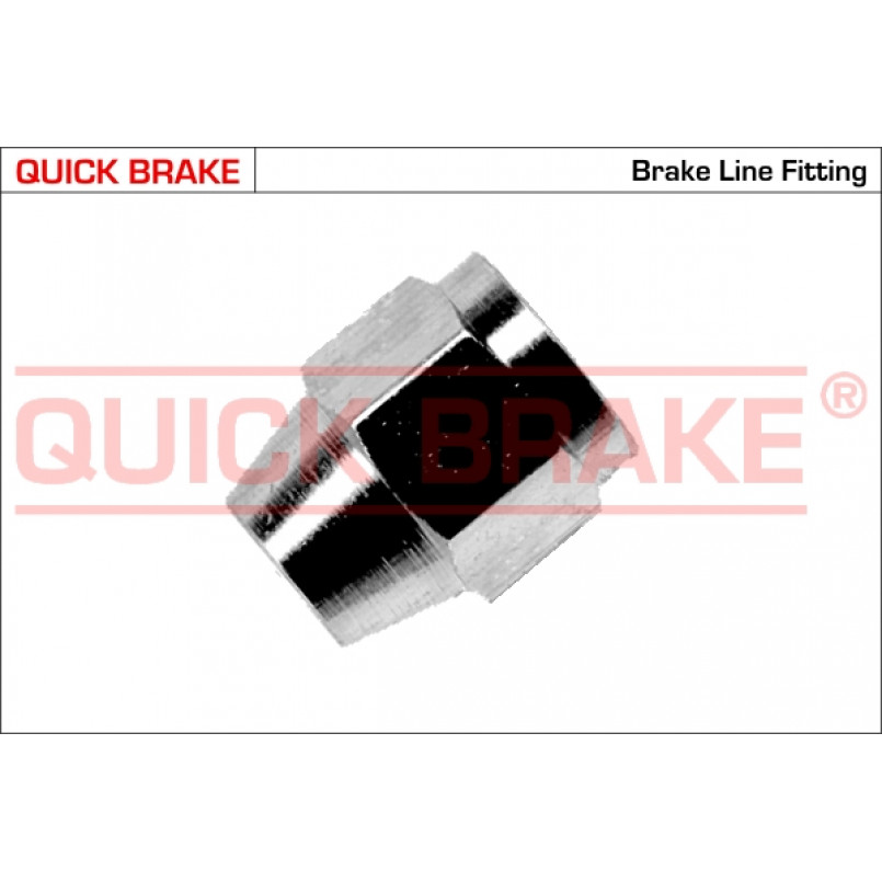 KX QUICK BRAKE З'єднувач трубки гальмівної (3/8'x24/12x16.0/d5.0)