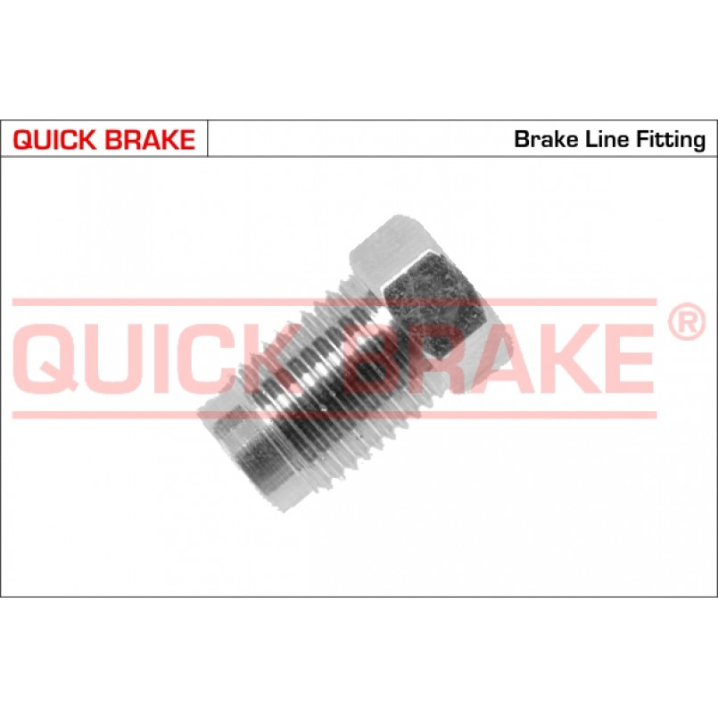 T QUICK BRAKE З'єднувач трубки гальмівної (M10x1/10x18/d5.0)