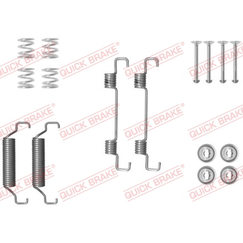 105-0052 QUICK BRAKE Комплект пружинок колодок ручника VW Crafter 16- (170x42)