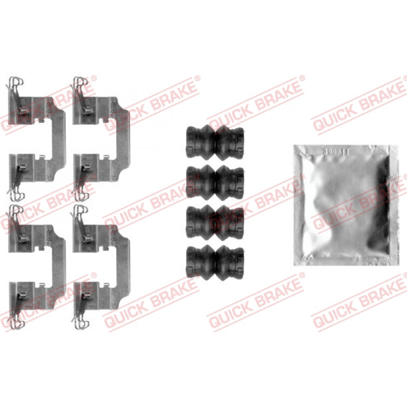 109-0008 QUICK BRAKE Планка супорта (заднього) прижимна (к-кт) Dacia Logan/Renault Scenic III/ Megan