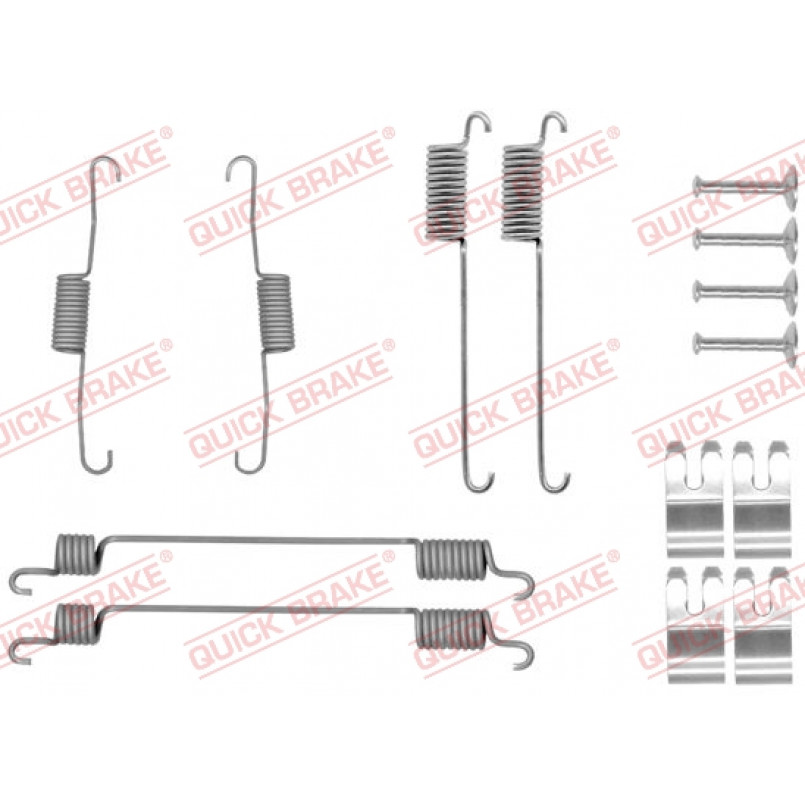 105-0030 QUICK BRAKE Комплект пружинок колодок ручника Ford Focus II 10-/Transit Courier 14- (Lucas)