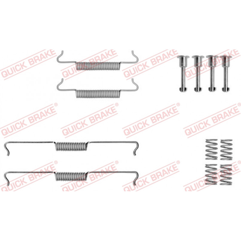 105-0041 QUICK BRAKE Комплект пружинок колодок ручника VW Touareg/Porsche Cayenne 10-