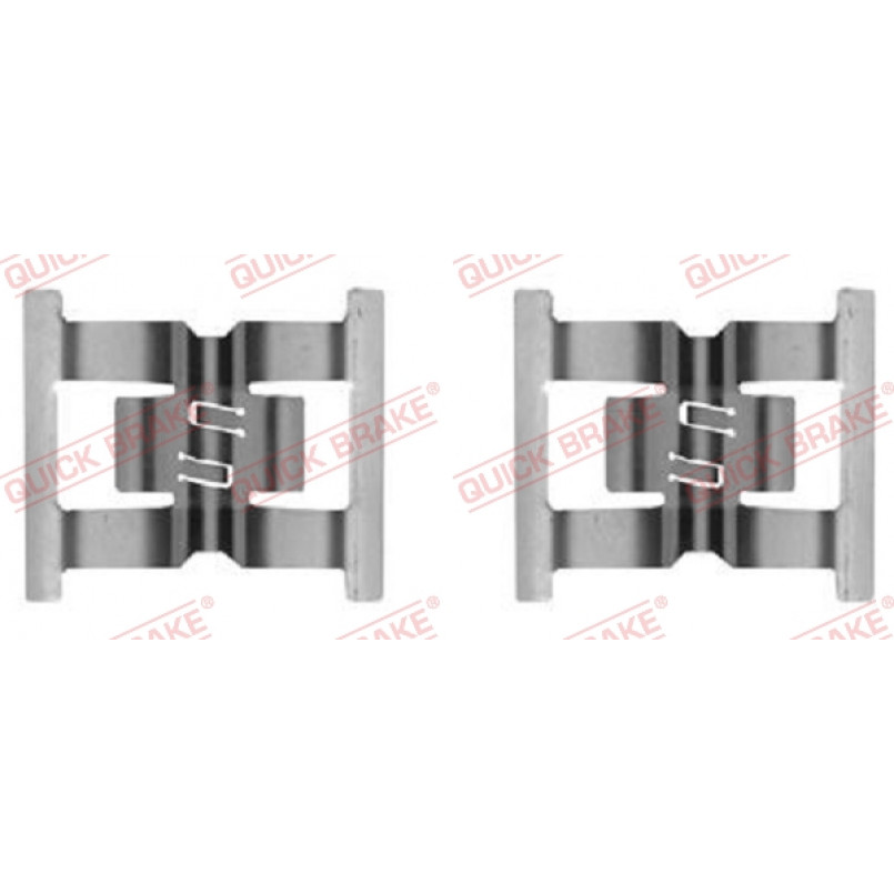 109-0031 QUICK BRAKE Планка супорта (заднього) прижимна (к-кт) Audi Q7/VW Touareg 02-15 (Brembo)