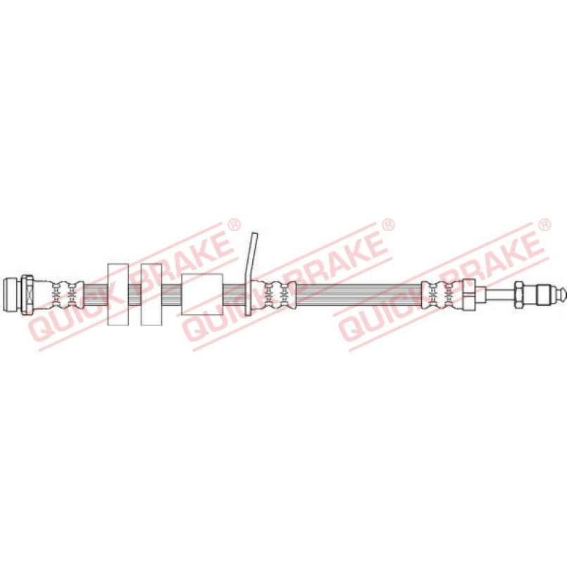 32.702 QUICK BRAKE Шланг тормозной (передний) Ford Focus III 1.0-2.0TDI 10- (402mm)
