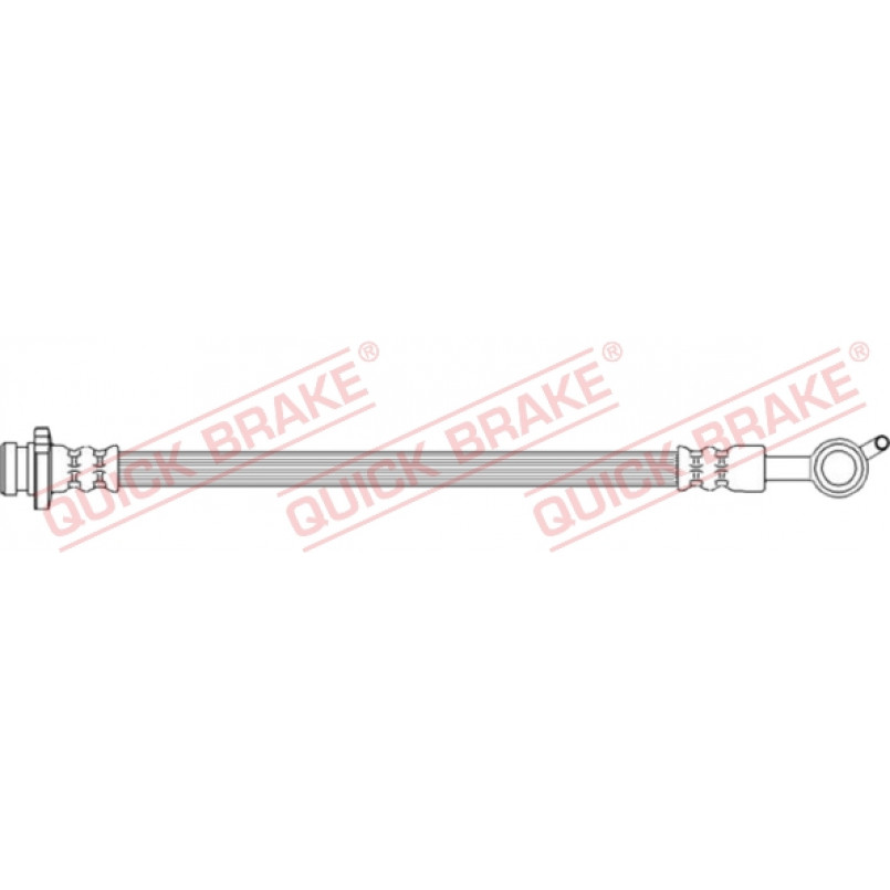 58.021 QUICK BRAKE Шланг тормозной (задний/L) Nissan Juke/Leaf 10- (198mm) M10x1