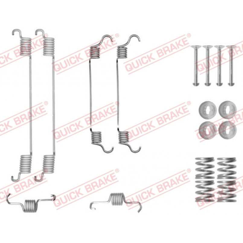 105-0034 QUICK BRAKE Комплект пружинок колодок ручного гальма
